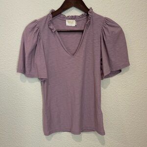 Nation LTD lavender short sleeve top